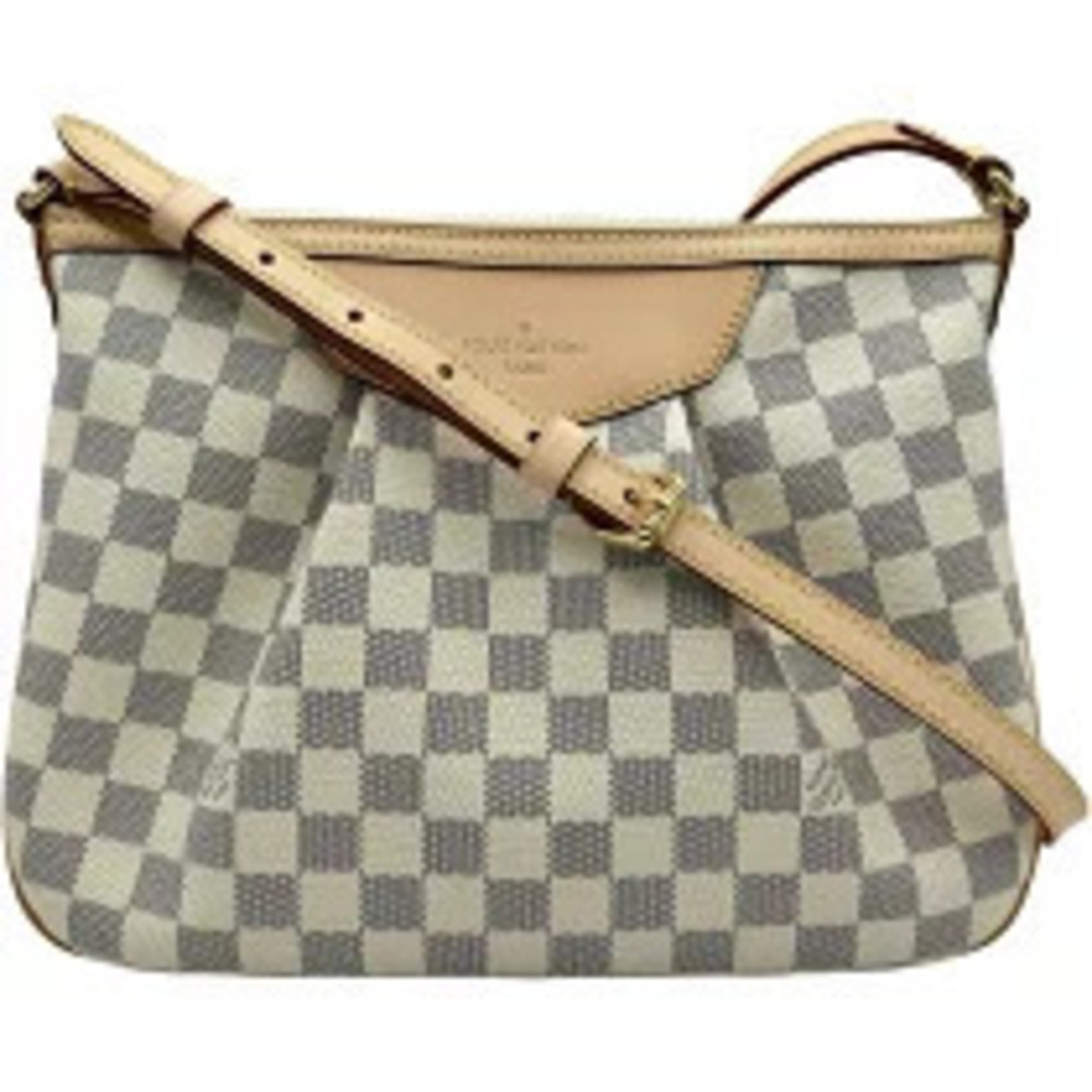 Louis Vuitton Siracusa White Damier Azur White Shoulder Bag